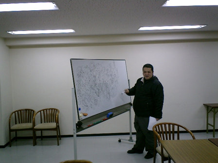 終わるころには、ホワイトボードは真っ黒。本当のエンターティナー