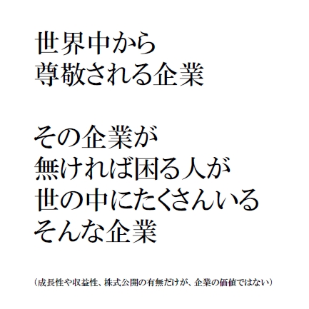 世界中から尊敬される企業とは