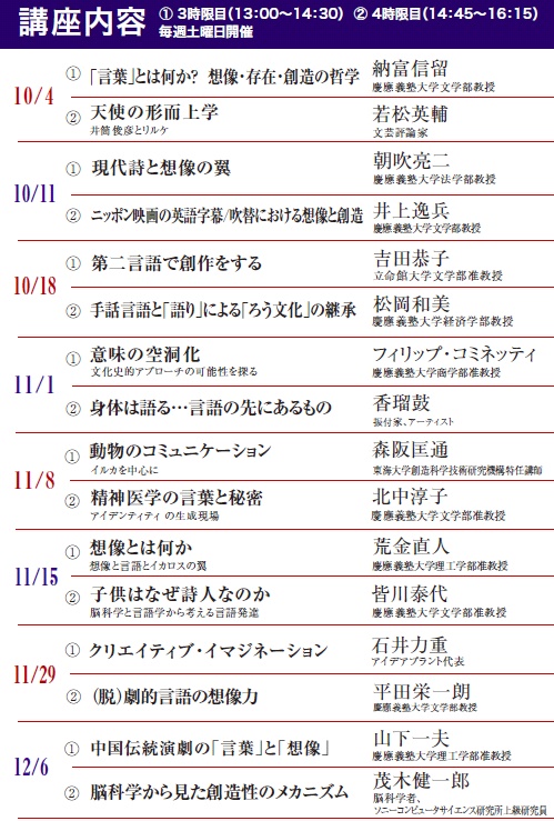 【講演のご案内】慶応大学、11月29日