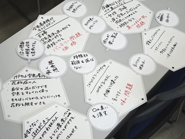 東北工業大学で、ブレインストーミングの授業（初級・中級・上級編）をしました。