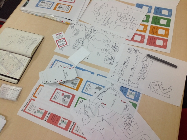 新しい道具、のデザイン打ち合わせをしていました