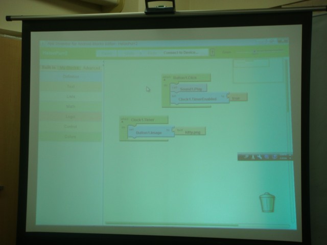 開催報告「Fandroid オープンアワー12月」App Inventor 講座