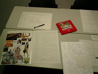 商品開発の研修に参加しています。（究極の一人像）